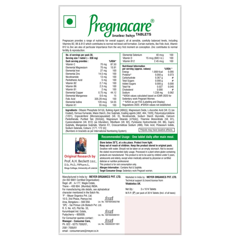 Pregnacare 30 Tablets - Image 5