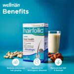 Wellman Hairfollic Hair Supplements for Men | 30 Veg Tablets - Image 3