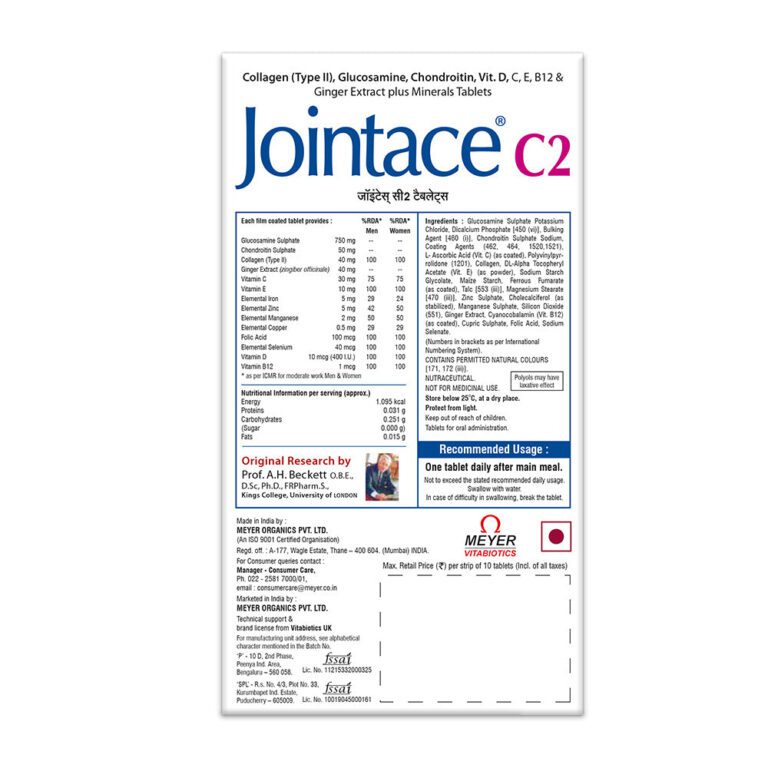 Jointace C2 10 Tablets | Osteocare 15 Tablets Combo - Image 3