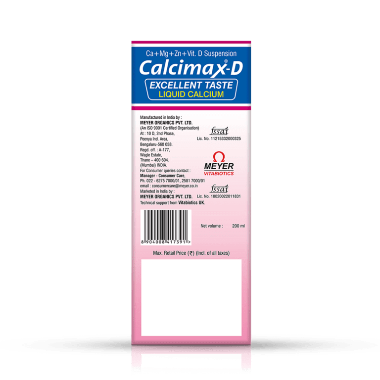 Calcimax-D Liquid Calcium 200Ml - Image 2