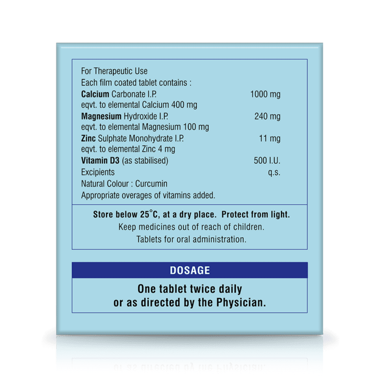 Calcimax Forte Plus 30 Tablets (1 Strip) - Image 2
