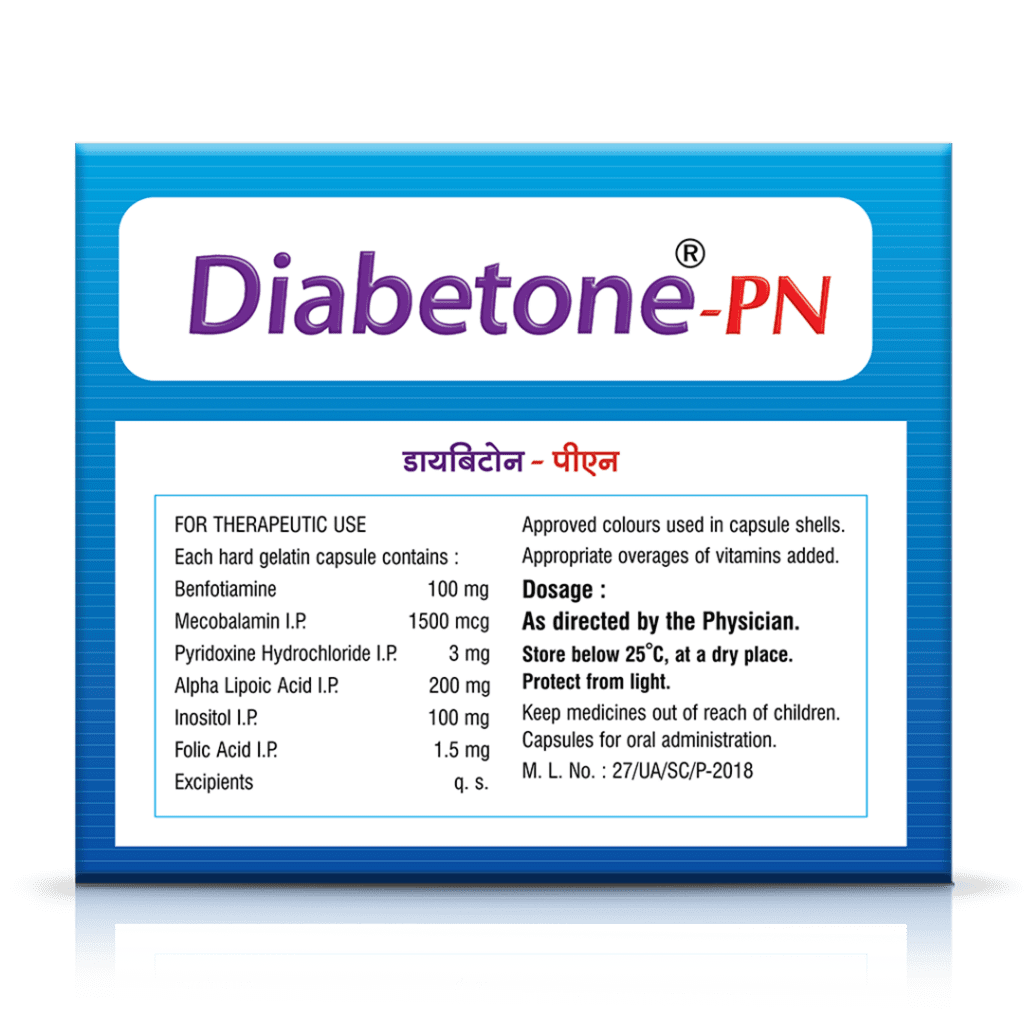 Diabetone-PN capsules for therapeutic use to support diabetic health