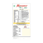 Menopace Iso tablets packaging with product information and specifications