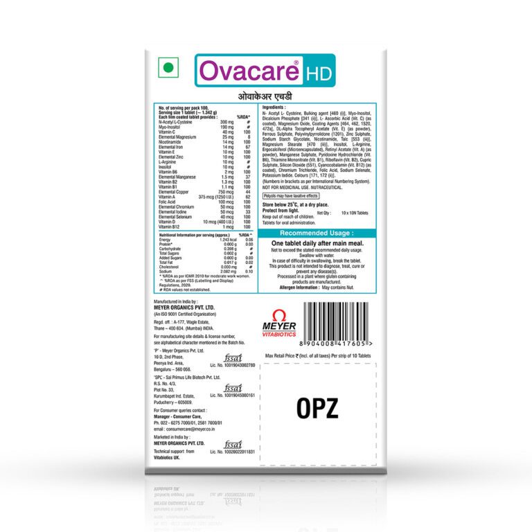 Ovacare Hd Tablets - 1 Strip (10 Tablets) - Image 2