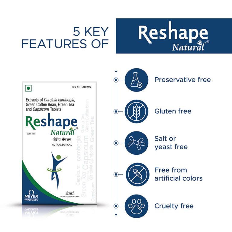 Reshape Natural Weight Loss 10 Tablets - 1 Strip - Image 4