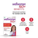 Wellwoman 50+ Multivitamin Tablets for Women Aged 50 Plus | 30 Veg Tablets - Image 3