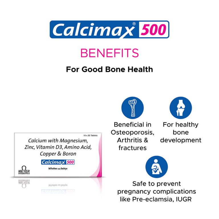 Calcimax 500 30 Tablets - 1 Strip - Image 2