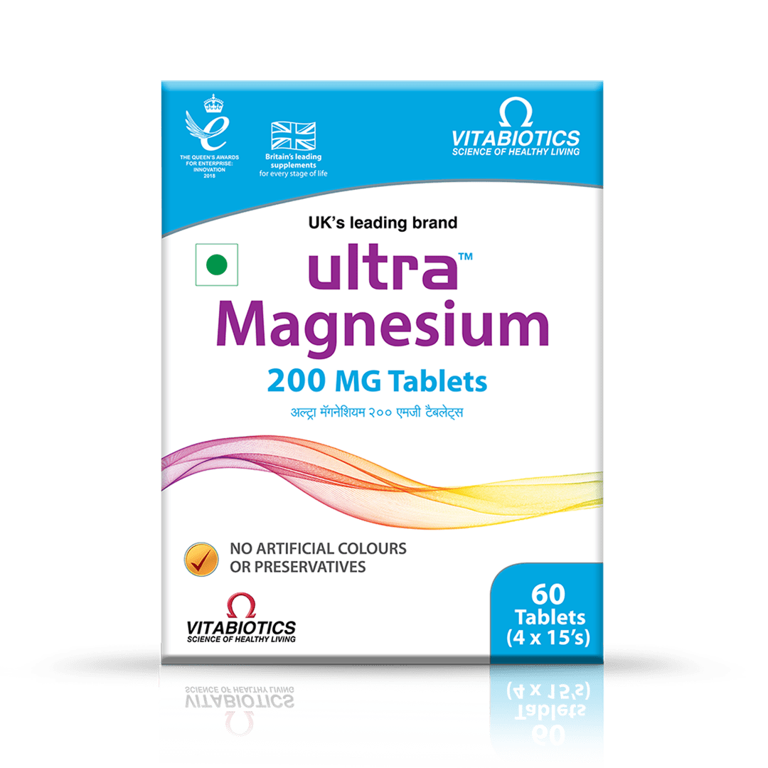 Ultra-Magnesium-200mg-Front-View_a1e922e0-605c-4786-8515-2fabc6c4d38a.png Ultra Magnesium 15 Tablets - Image 1