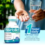 Wellman Hairfollic Hair Supplements for Men | 60 Veg Tablets - Tub Pack - Image 4