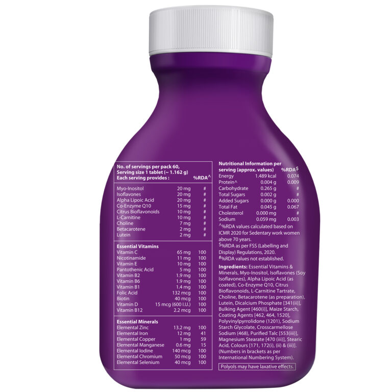 Wellwoman 70+ Multivitamin Tablets for Women Aged 70 Plus | 60 Tablets -Tub Pack - Image 2