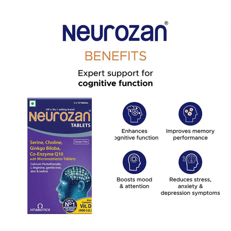 Neurozan Enhance Cognitive Functions | 30 Veg Tablets - Image 5