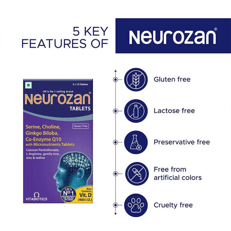 Neurozan Enhance Cognitive Functions | 30 Veg Tablets - Image 3
