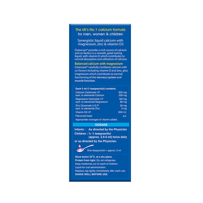 Osteocare Suspension for Bone Health 200 ml - Image 5
