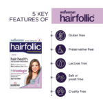 Wellwoman Hairfollic Hair Supplements for Women | 30 Non-Veg Tablets - Image 2