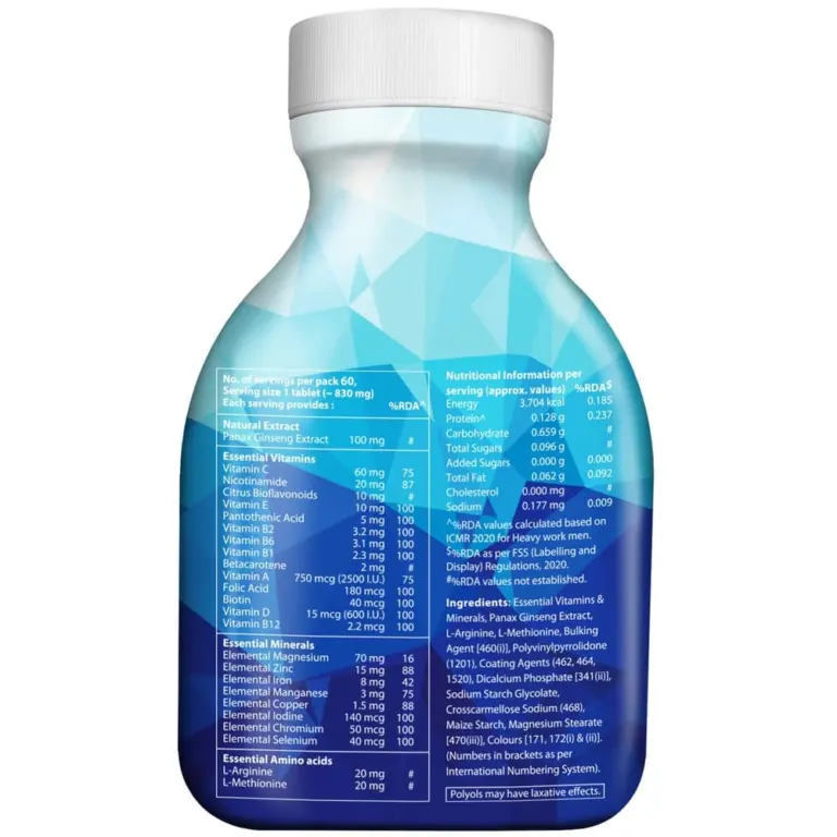 Wellman Multivitamin Tablets for Men | 60 Veg Tablets (Tub Pack) - Image 4