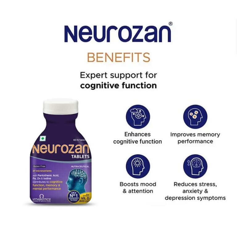 Neurozan Enhance Cognitive Functions | 60 Veg Tablets (Tub Pack) - Image 2