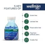 Wellman 70+ Multivitamin Tablets for Men Aged 70 Plus | 60 Veg Tablets (Tub Pack) - Image 4