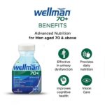 Wellman 70+ Multivitamin Tablets for Men Aged 70 Plus | 60 Veg Tablets (Tub Pack) - Image 3