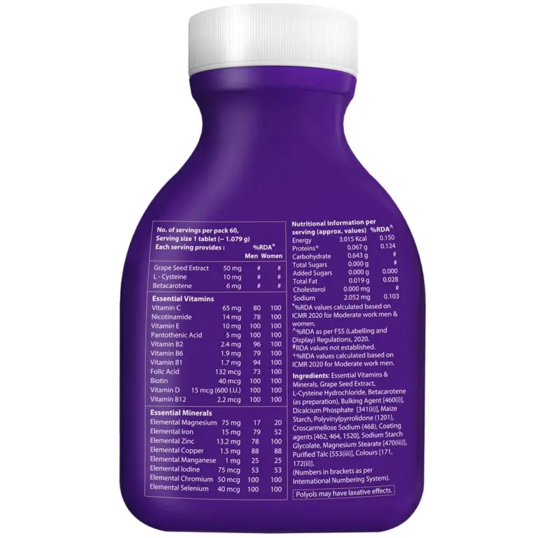 Perfectil Multivitamin for Skin, Hair & Nail for Men & Women | 60 Veg Tablets - Image 3