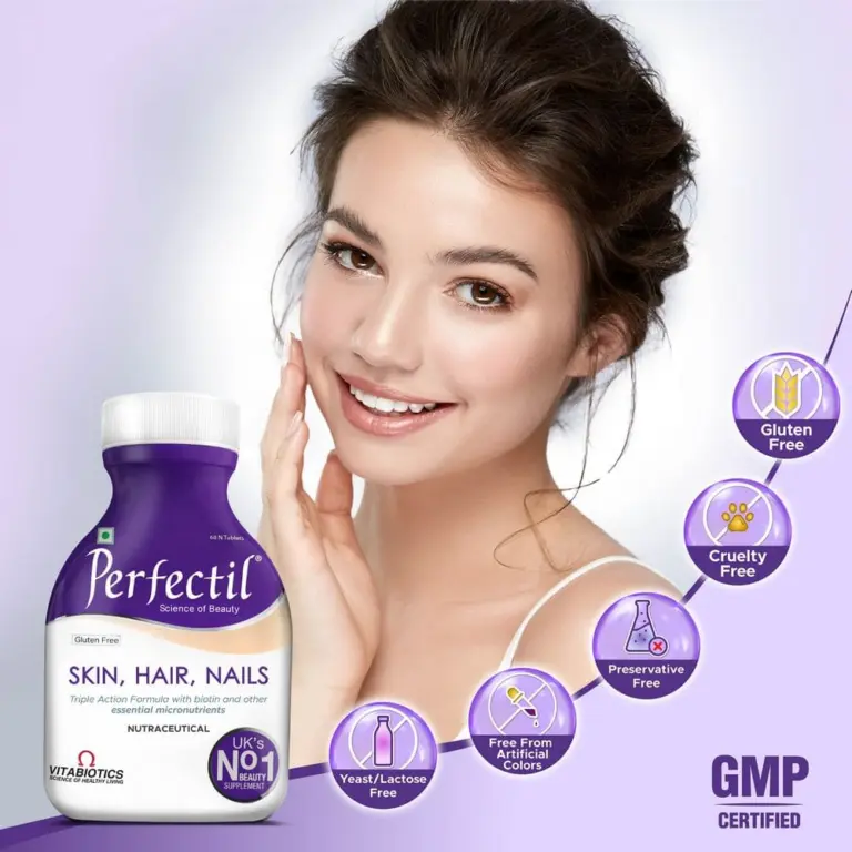 Perfectil Multivitamin for Skin, Hair & Nail for Men & Women | 60 Veg Tablets - Image 4