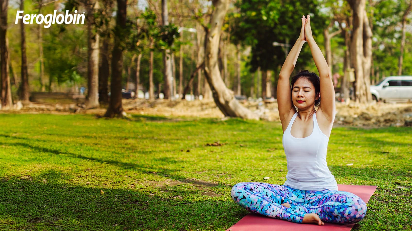 a women doing yoga - Vitabiotics India