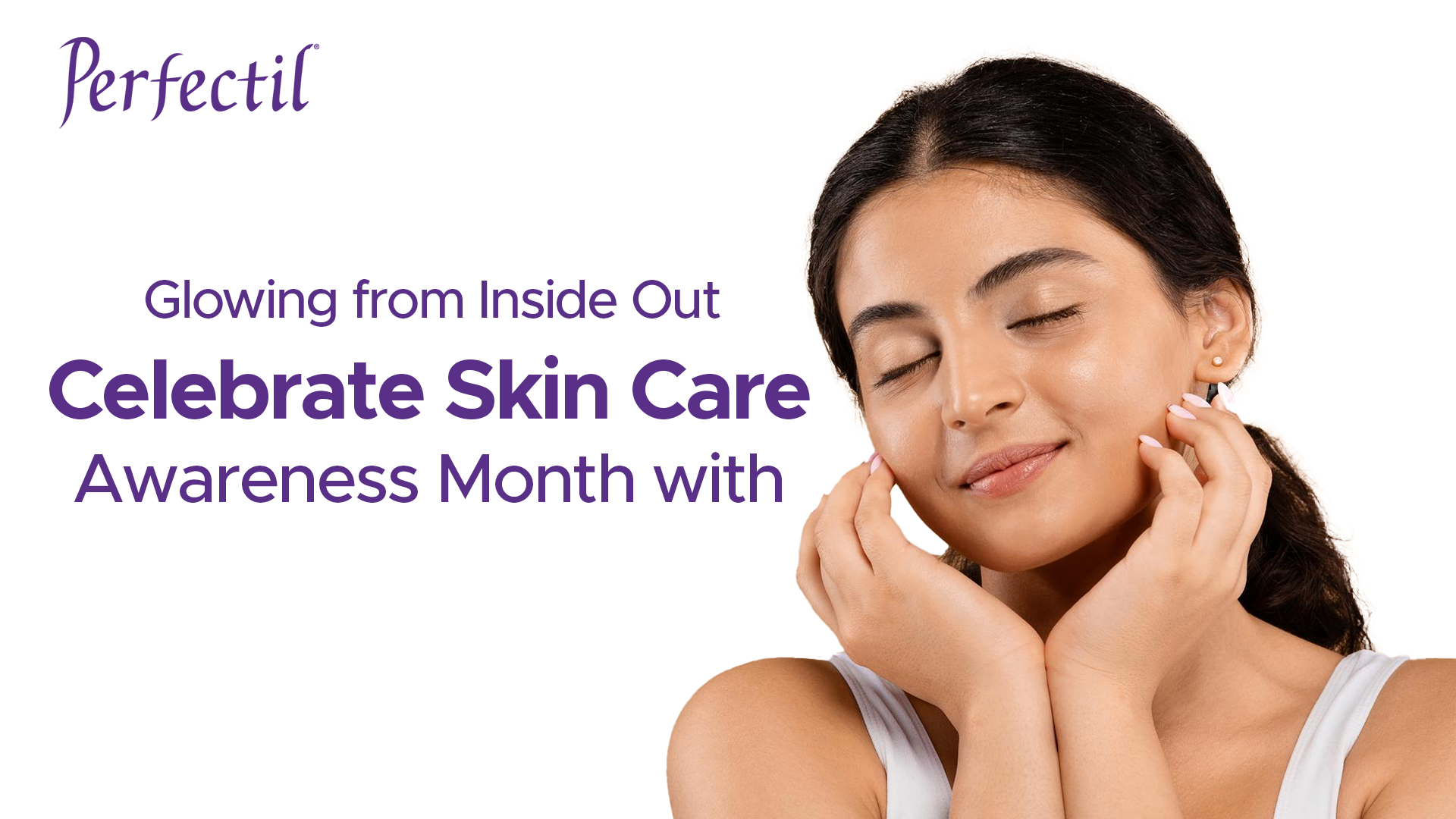 women with glowing skin promoting perfectil