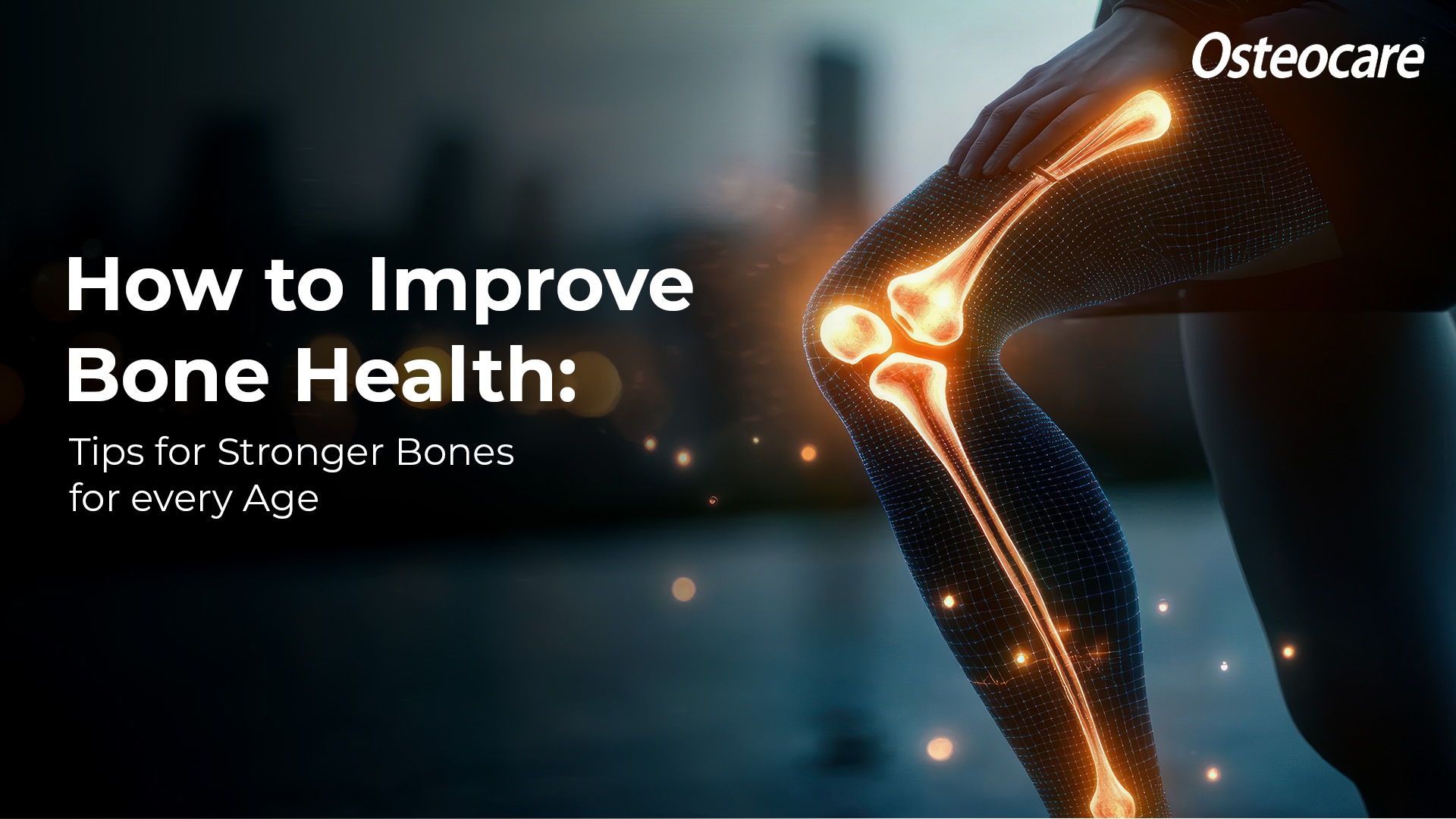 How to improve bone health – illustration showing strong leg bones