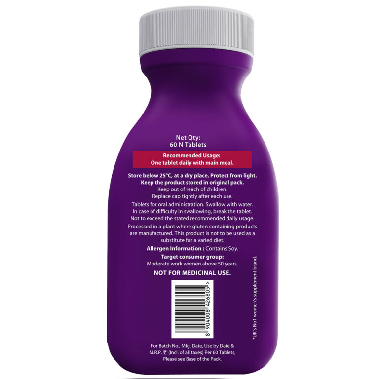 Wellwoman 50+ Multivitamin Tablets for Women Aged 50 Plus | 60 Tablets - Tub Pack - Image 3